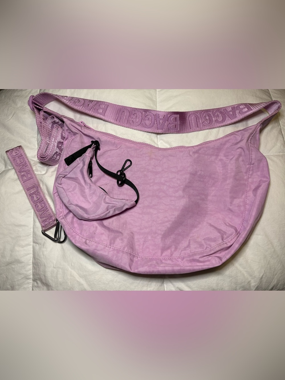 Baggu Light Pink Shoulder Bag